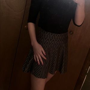 Black and grey skirt